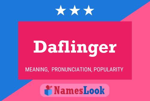 ملصق اسم Daflinger