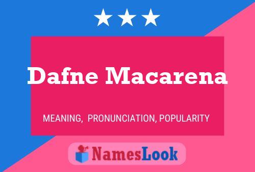 ملصق اسم Dafne Macarena