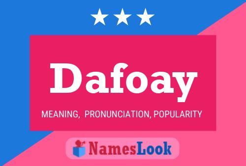 ملصق اسم Dafoay