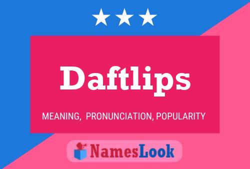 ملصق اسم Daftlips