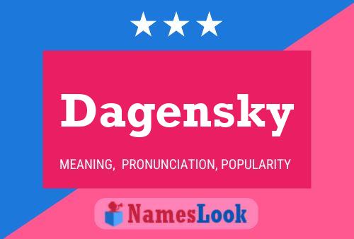 ملصق اسم Dagensky