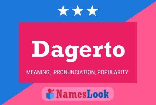 ملصق اسم Dagerto