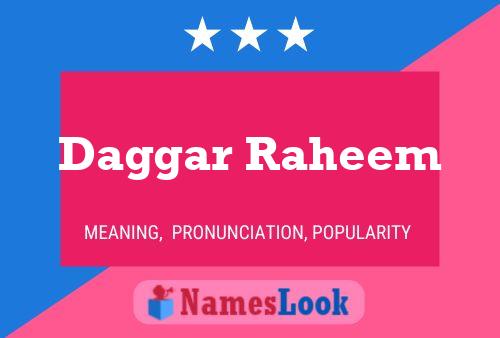 ملصق اسم Daggar Raheem