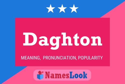 ملصق اسم Daghton