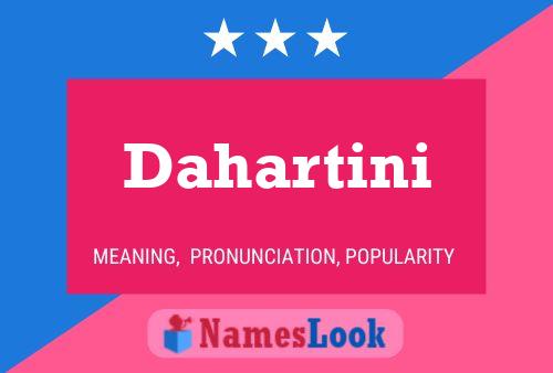 ملصق اسم Dahartini