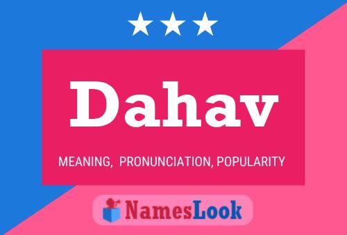 ملصق اسم Dahav