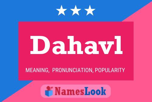 ملصق اسم Dahavl