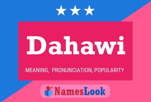 ملصق اسم Dahawi