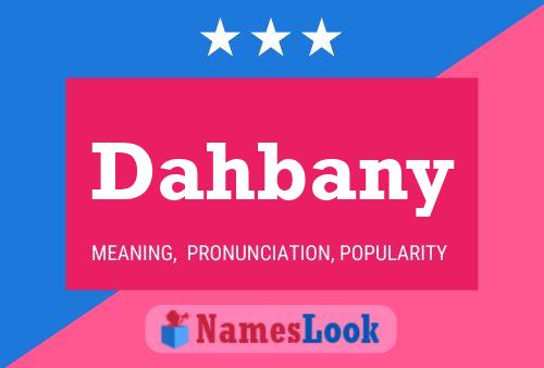 ملصق اسم Dahbany