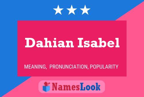 ملصق اسم Dahian Isabel