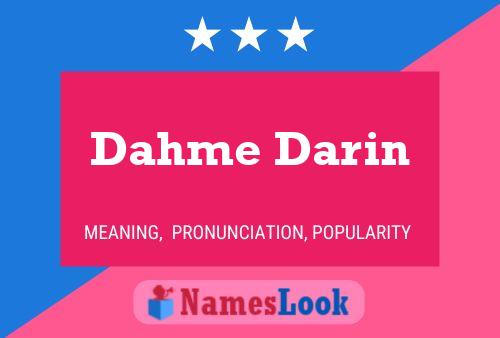 ملصق اسم Dahme Darin