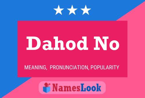 ملصق اسم Dahod No