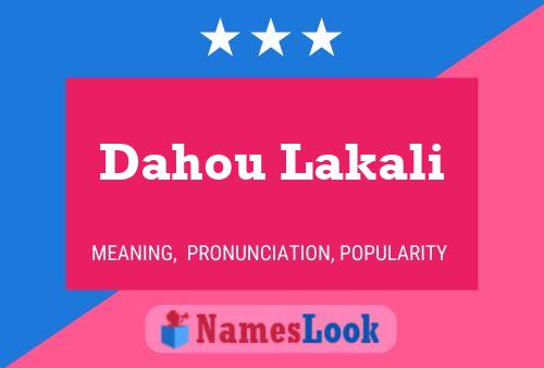 ملصق اسم Dahou Lakali