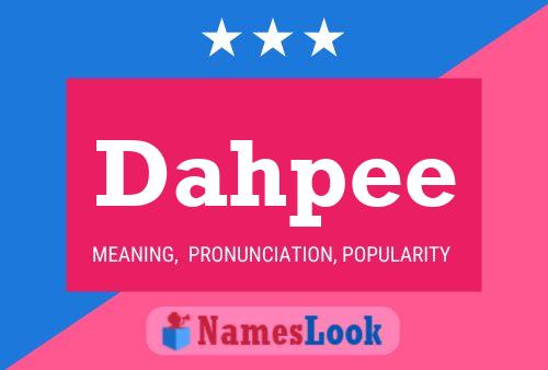 ملصق اسم Dahpee