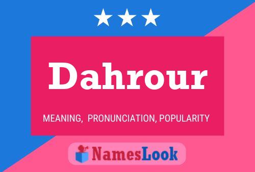 ملصق اسم Dahrour