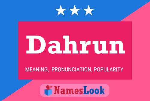 ملصق اسم Dahrun