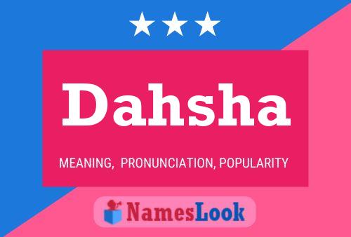 ملصق اسم Dahsha