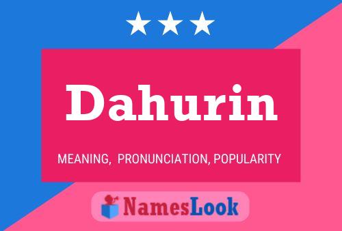 ملصق اسم Dahurin