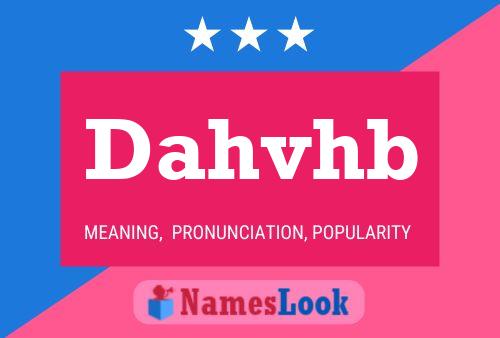 ملصق اسم Dahvhb