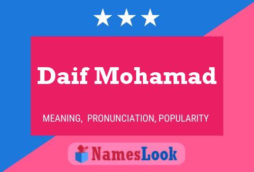 ملصق اسم Daif Mohamad