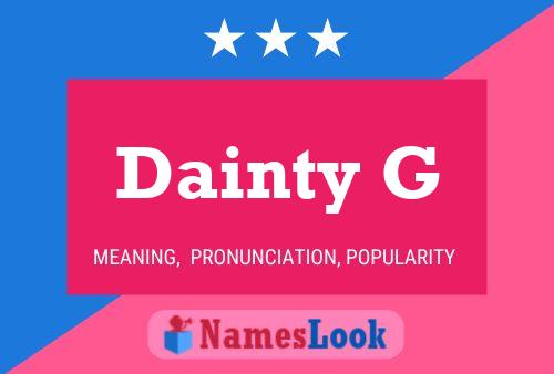 ملصق اسم Dainty G