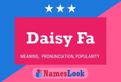 ملصق اسم Daisy Fa