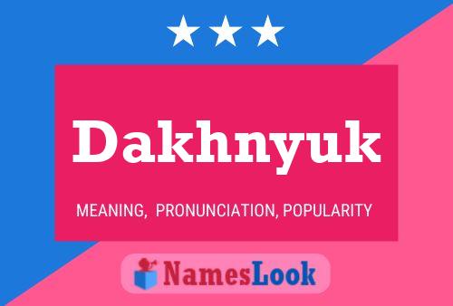 ملصق اسم Dakhnyuk