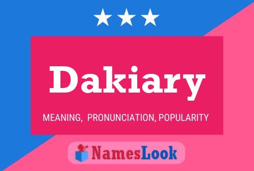 ملصق اسم Dakiary