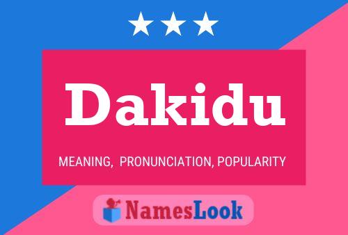 ملصق اسم Dakidu