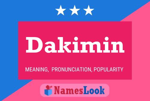 ملصق اسم Dakimin