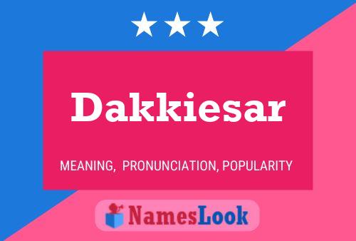 ملصق اسم Dakkiesar