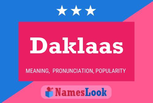 ملصق اسم Daklaas