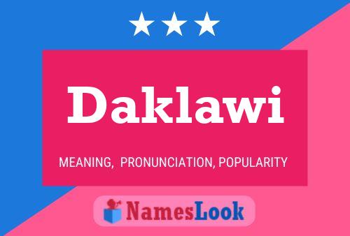 ملصق اسم Daklawi