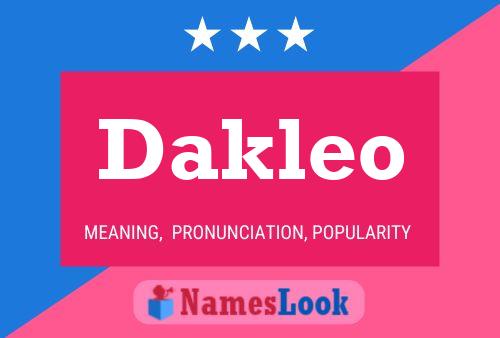 ملصق اسم Dakleo