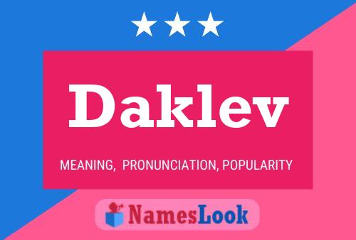 ملصق اسم Daklev