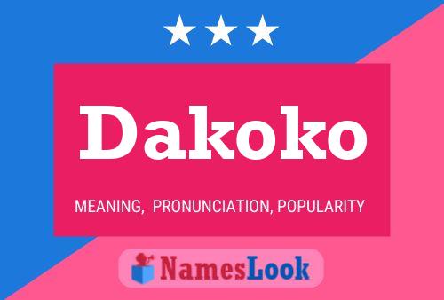 ملصق اسم Dakoko