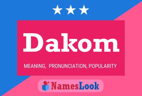 ملصق اسم Dakom