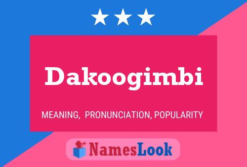 ملصق اسم Dakoogimbi