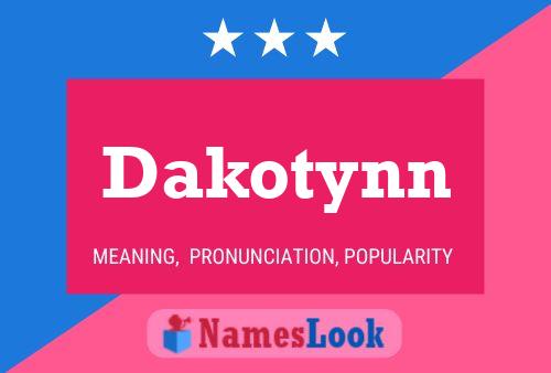 ملصق اسم Dakotynn