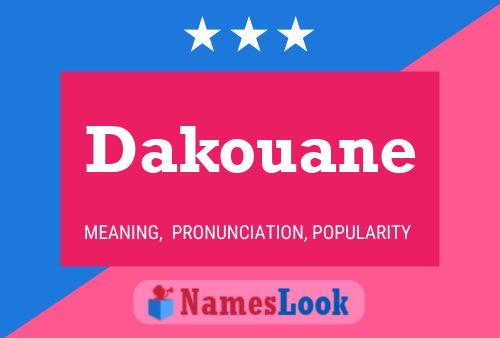 ملصق اسم Dakouane