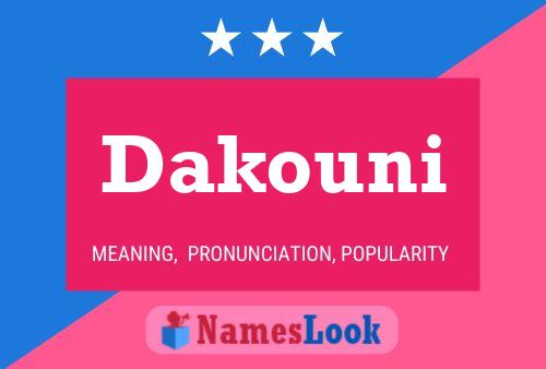 ملصق اسم Dakouni