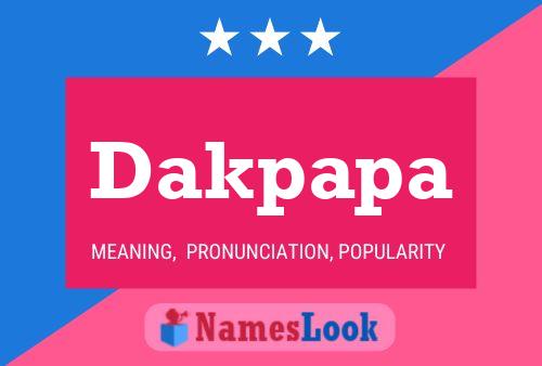 ملصق اسم Dakpapa