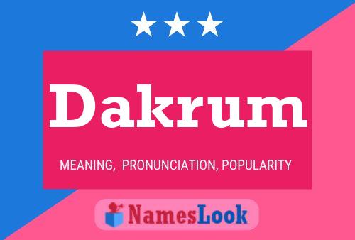 ملصق اسم Dakrum