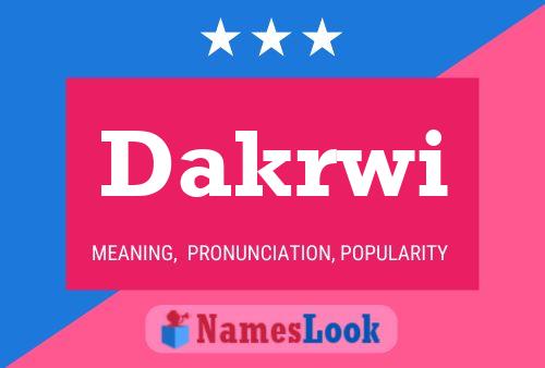 ملصق اسم Dakrwi