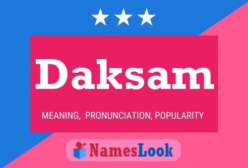 ملصق اسم Daksam