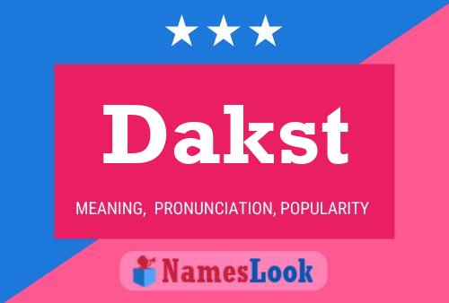 ملصق اسم Dakst