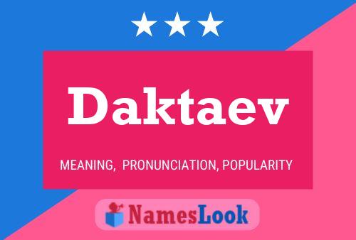 ملصق اسم Daktaev