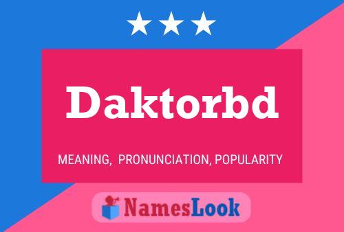 ملصق اسم Daktorbd