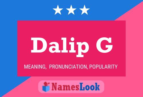 ملصق اسم Dalip G