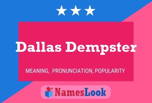 ملصق اسم Dallas Dempster